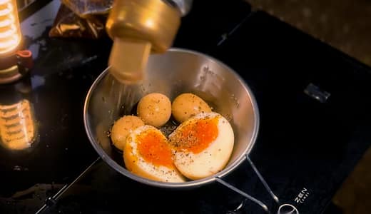 インパクト大！ほりにし麻薬たまごの作り方｜アウトドアでも簡単